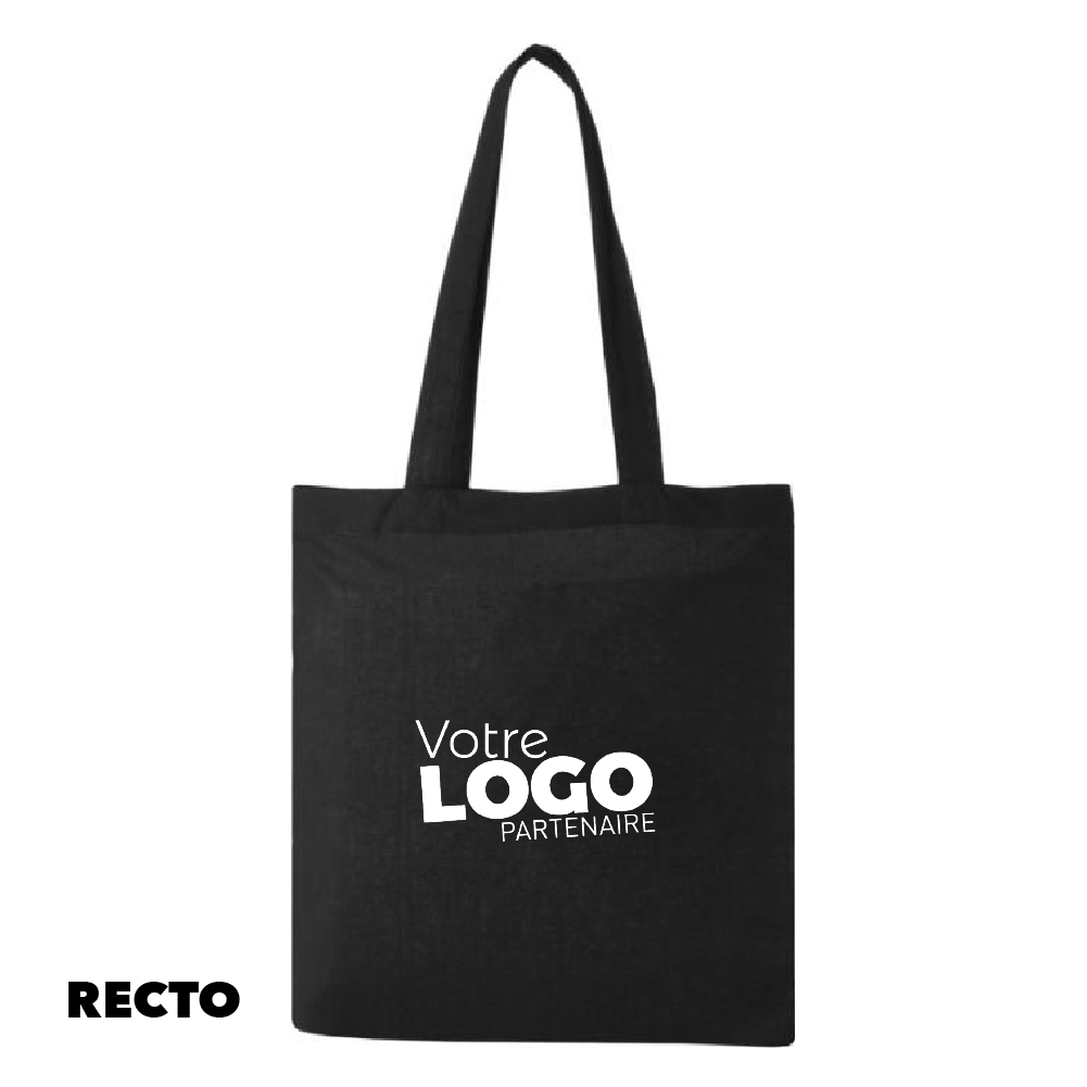 TOTE BAG COTON 140G/M² - NOIR
